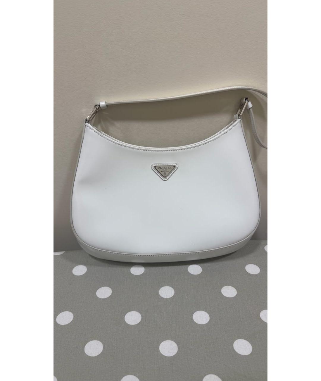 PRADA Белая сумка с короткими ручками из искусственной кожи, фото 9