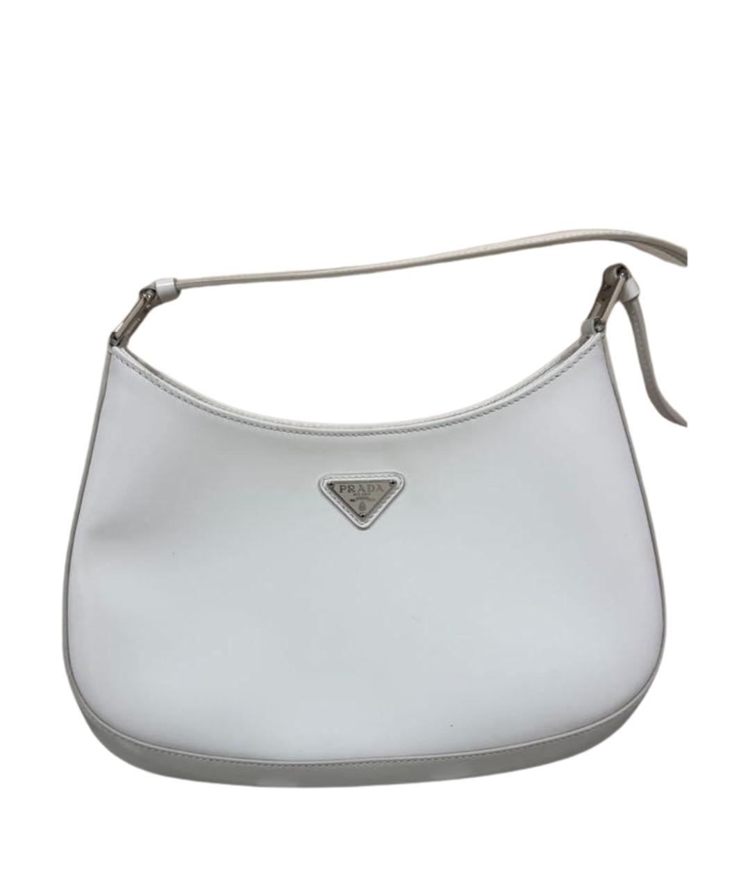PRADA Белая сумка с короткими ручками из искусственной кожи, фото 1
