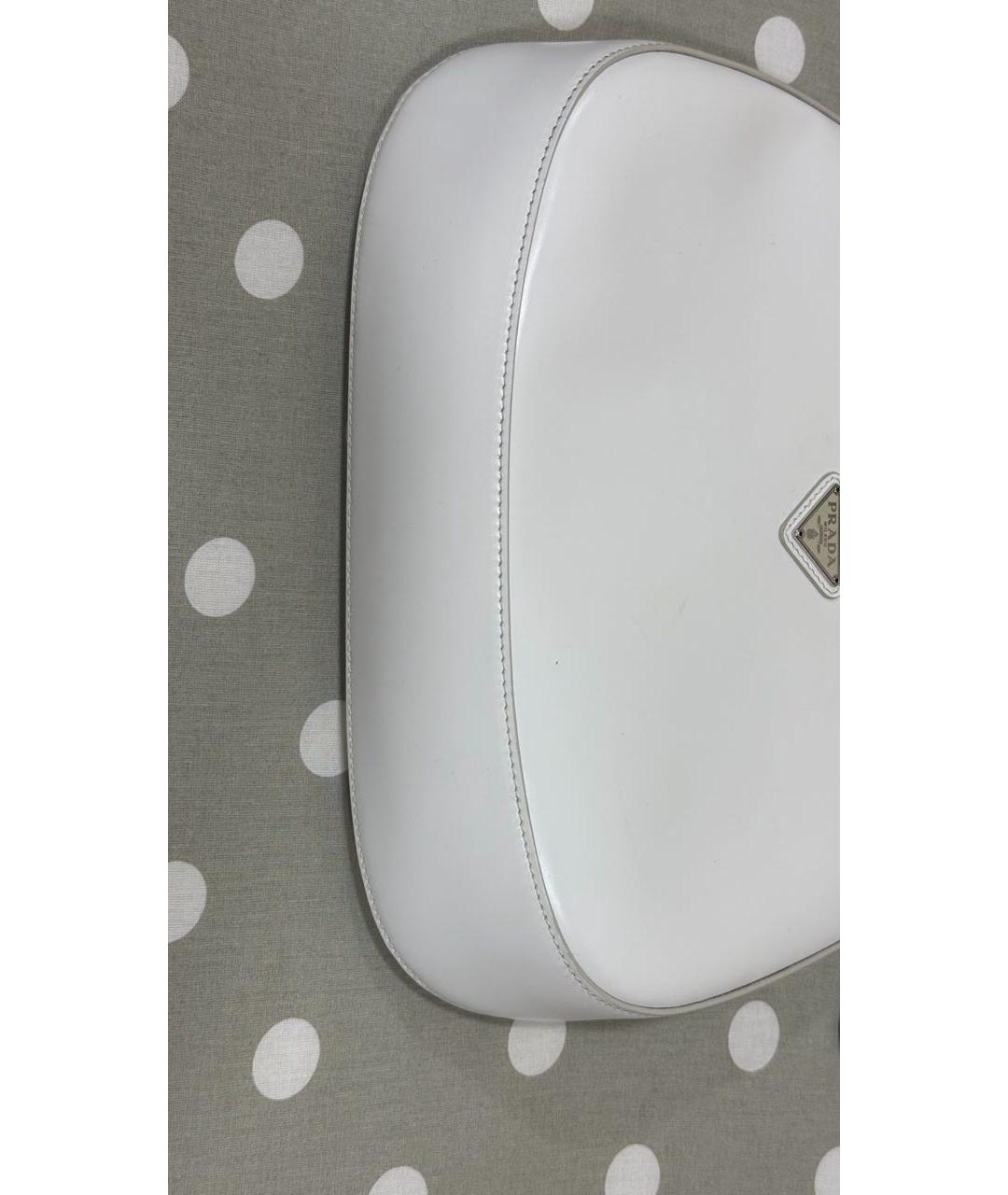 PRADA Белая сумка с короткими ручками из искусственной кожи, фото 3