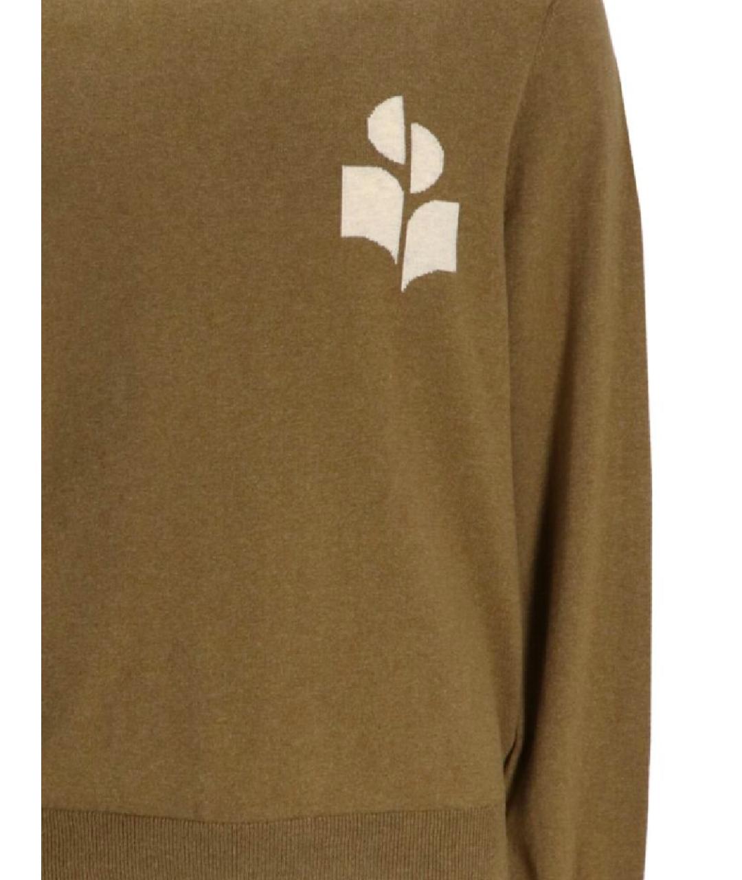 ISABEL MARANT Хаки хлопковый джемпер / свитер, фото 2