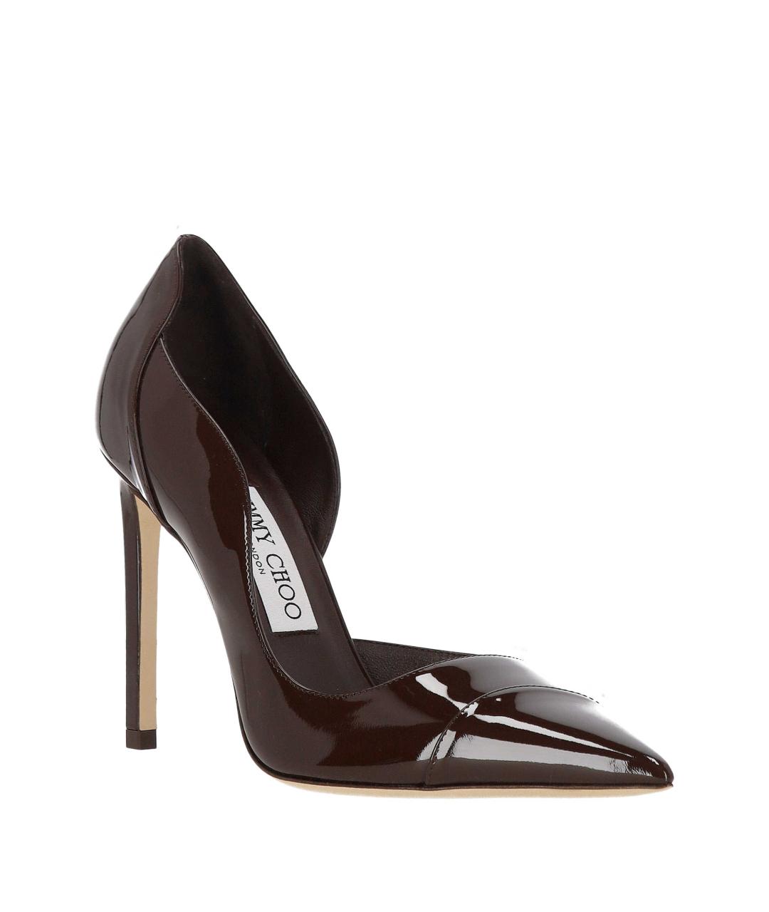 JIMMY CHOO Коричневые кожаные туфли, фото 2