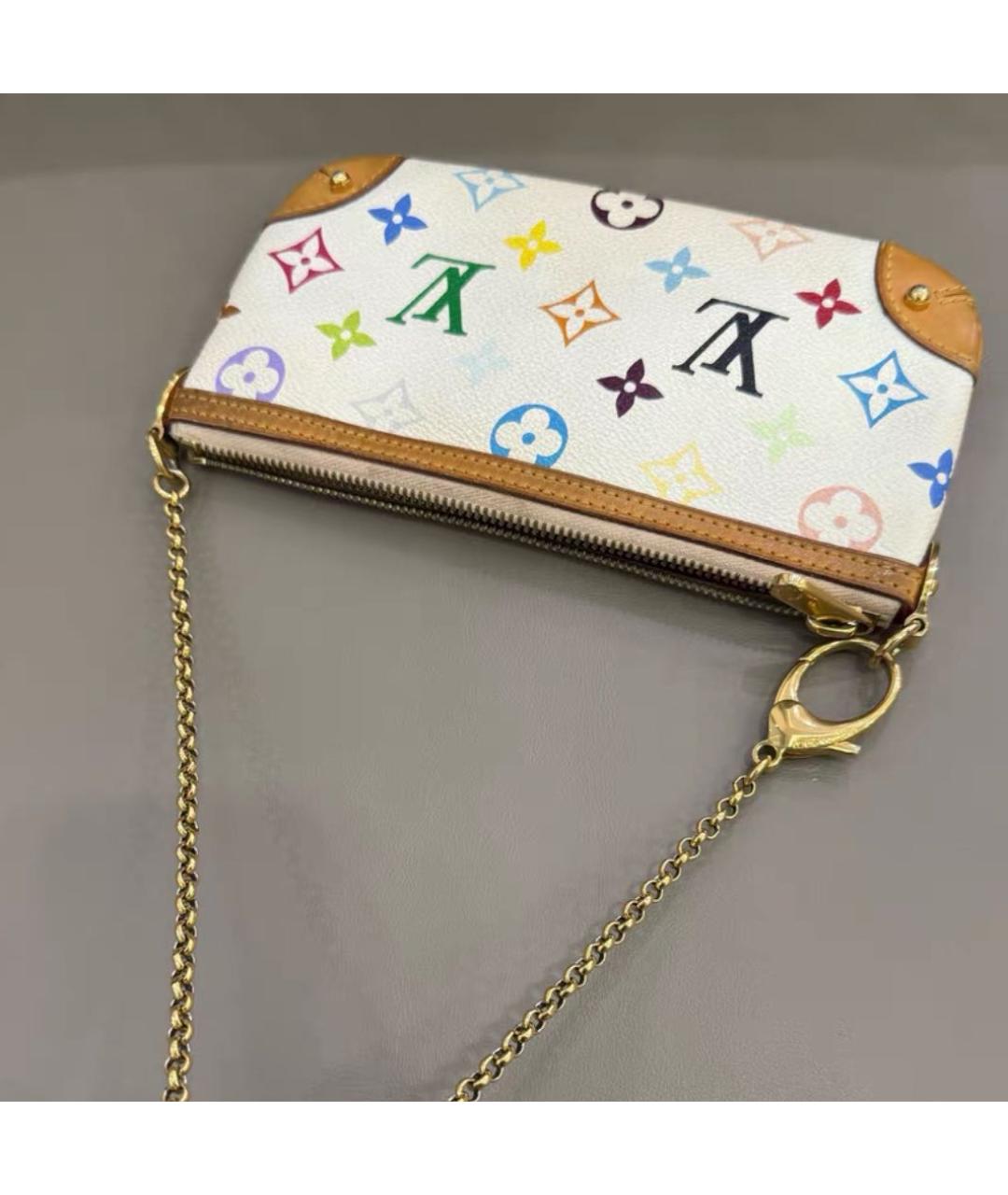 LOUIS VUITTON Белая сумка через плечо, фото 5