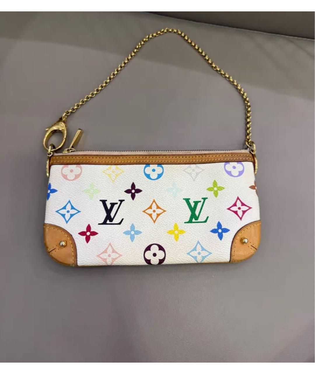 LOUIS VUITTON Белая сумка через плечо, фото 2