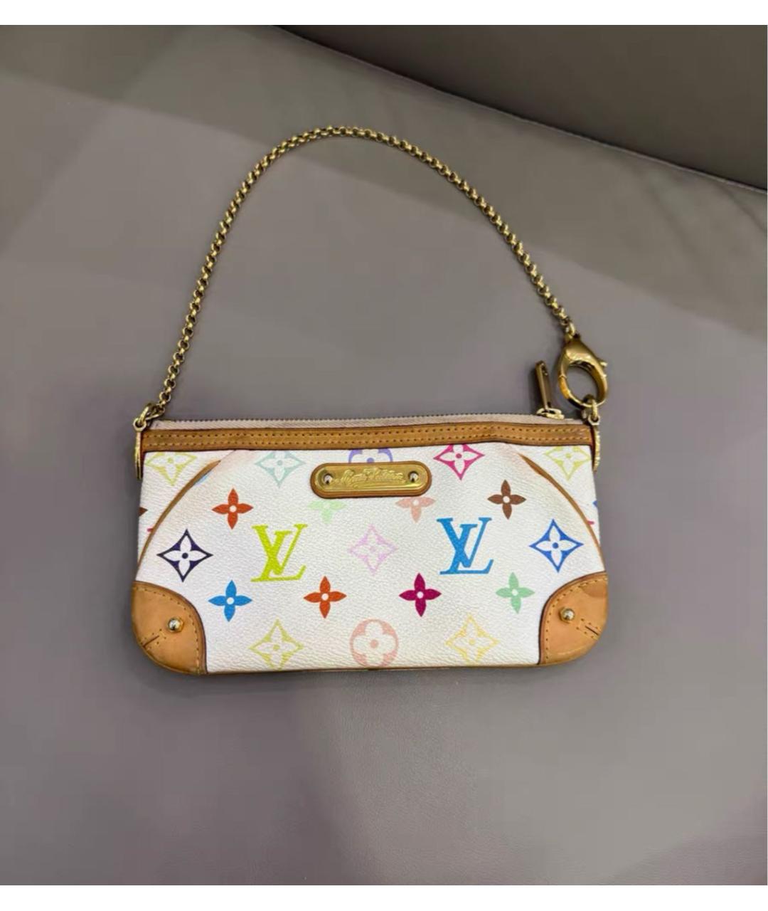 LOUIS VUITTON Белая сумка через плечо, фото 6