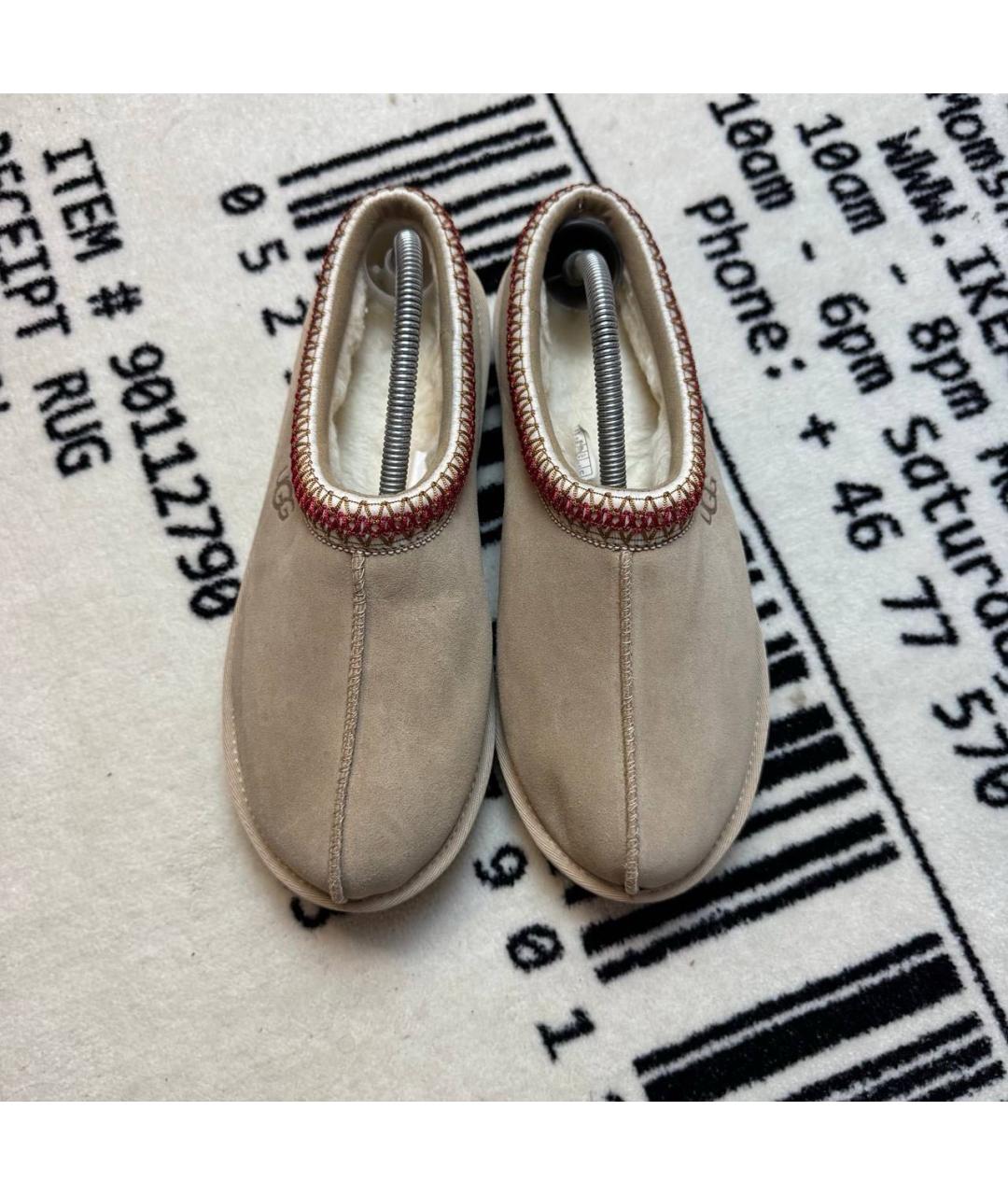 UGG AUSTRALIA Бежевые замшевые сабо, фото 2