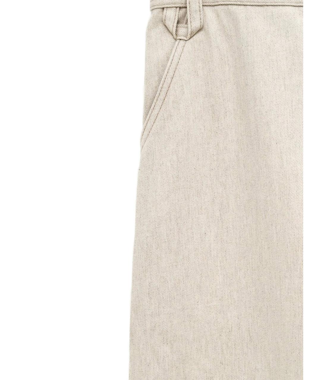 JACQUEMUS Бежевые повседневные брюки, фото 2