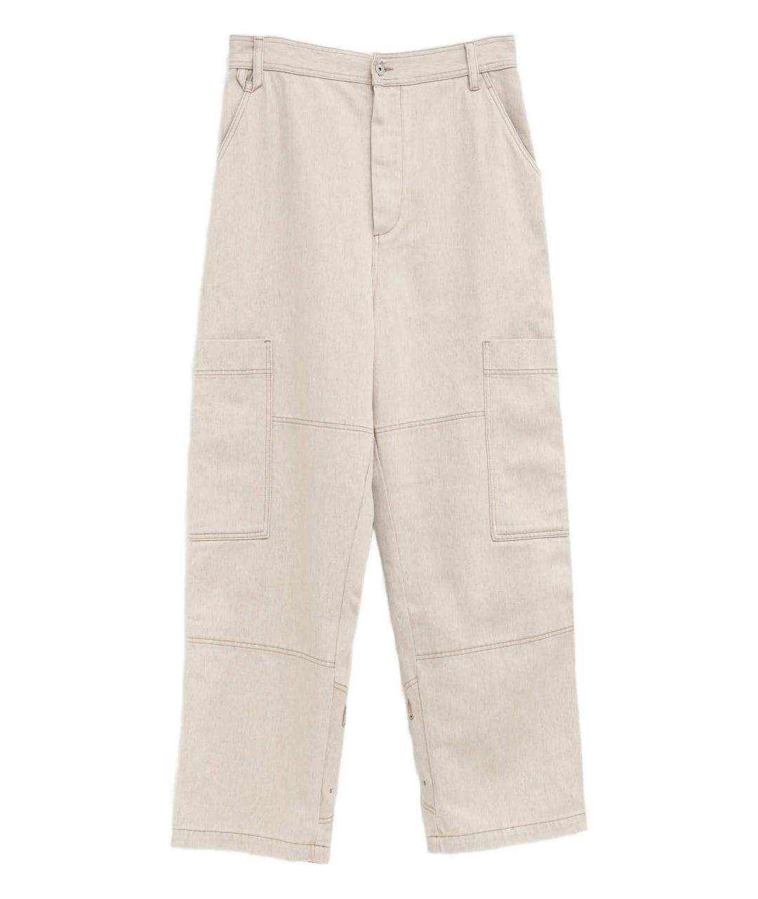 JACQUEMUS Бежевые повседневные брюки, фото 1