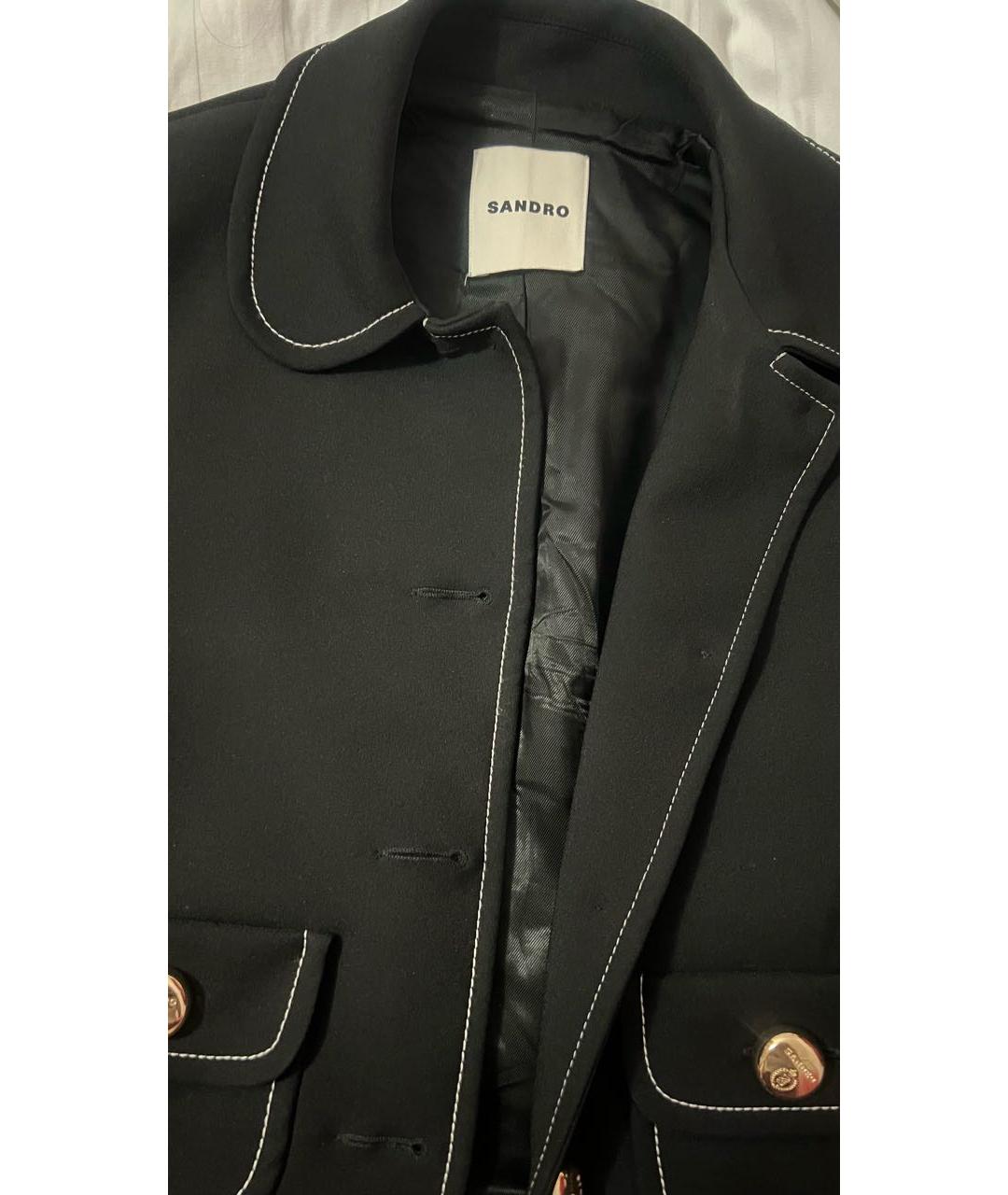 SANDRO Черный жакет/пиджак, фото 4