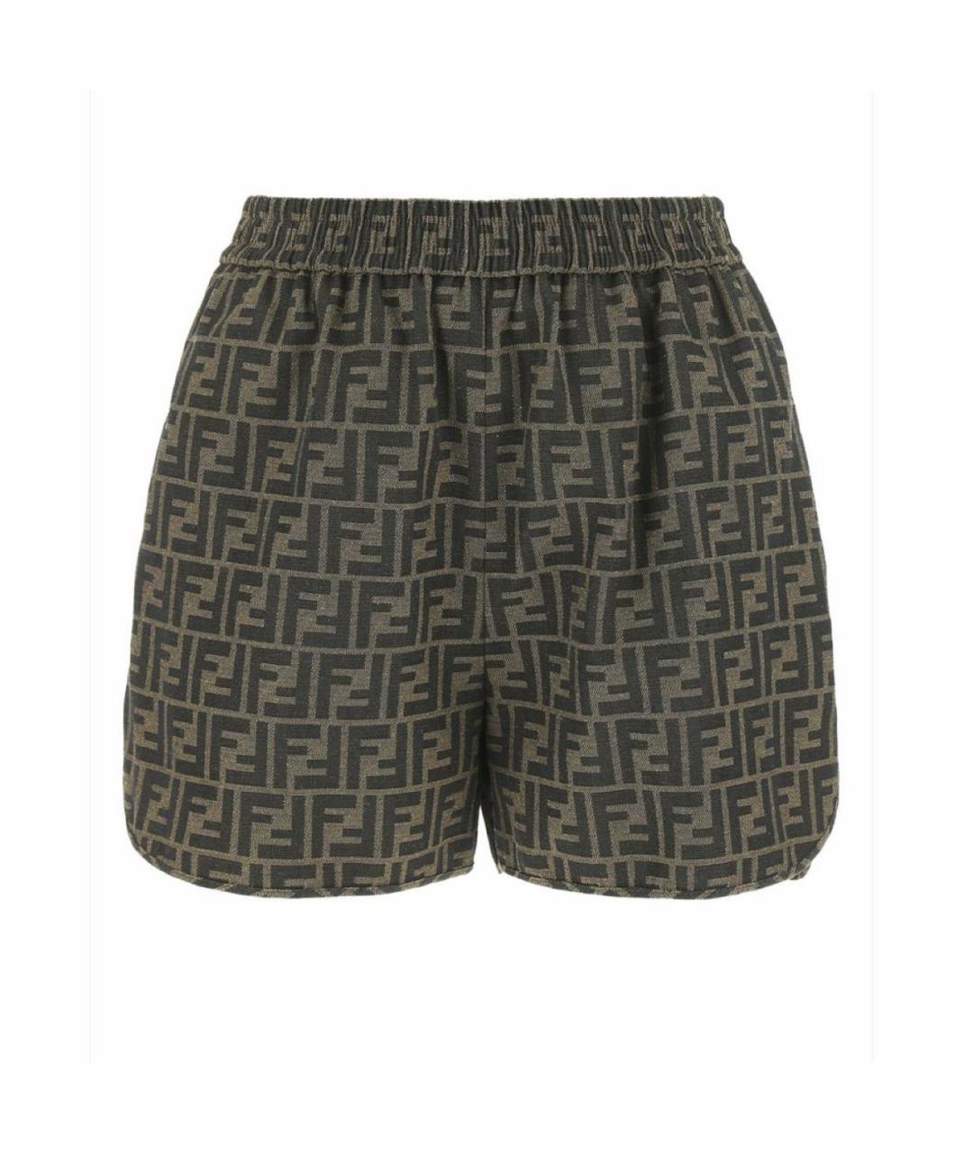 FENDI Мульти шорты, фото 3