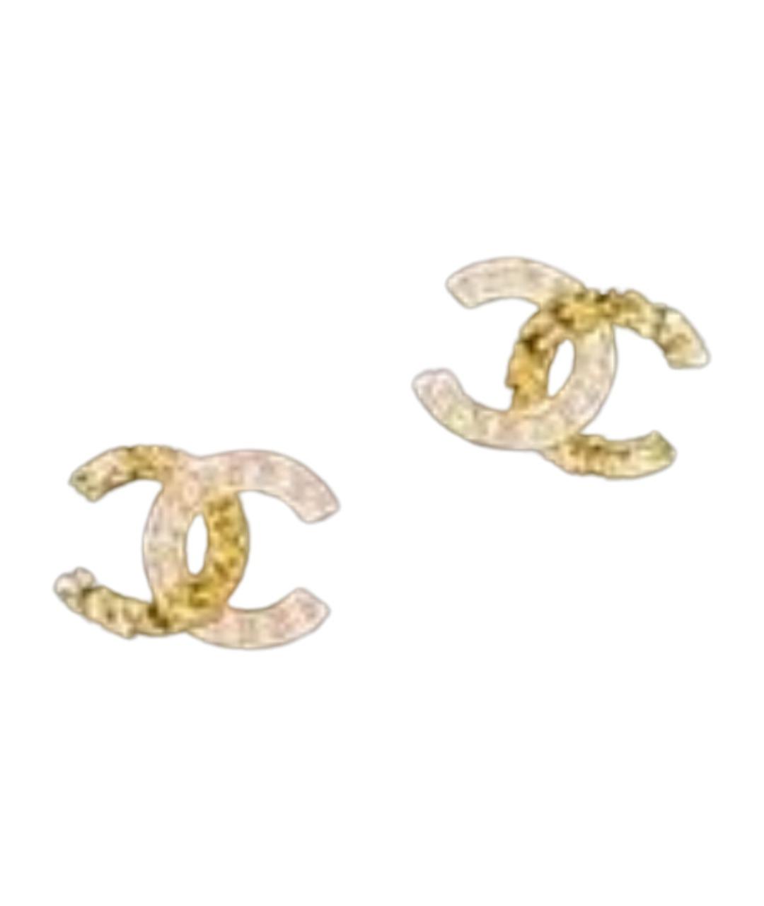 CHANEL Золотые серьги, фото 1