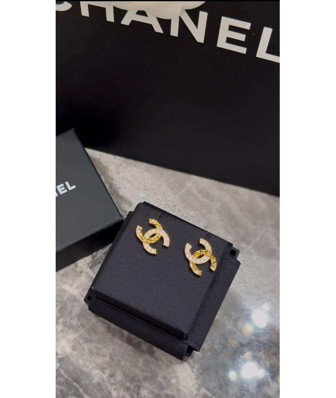 CHANEL Золотые серьги, фото 3