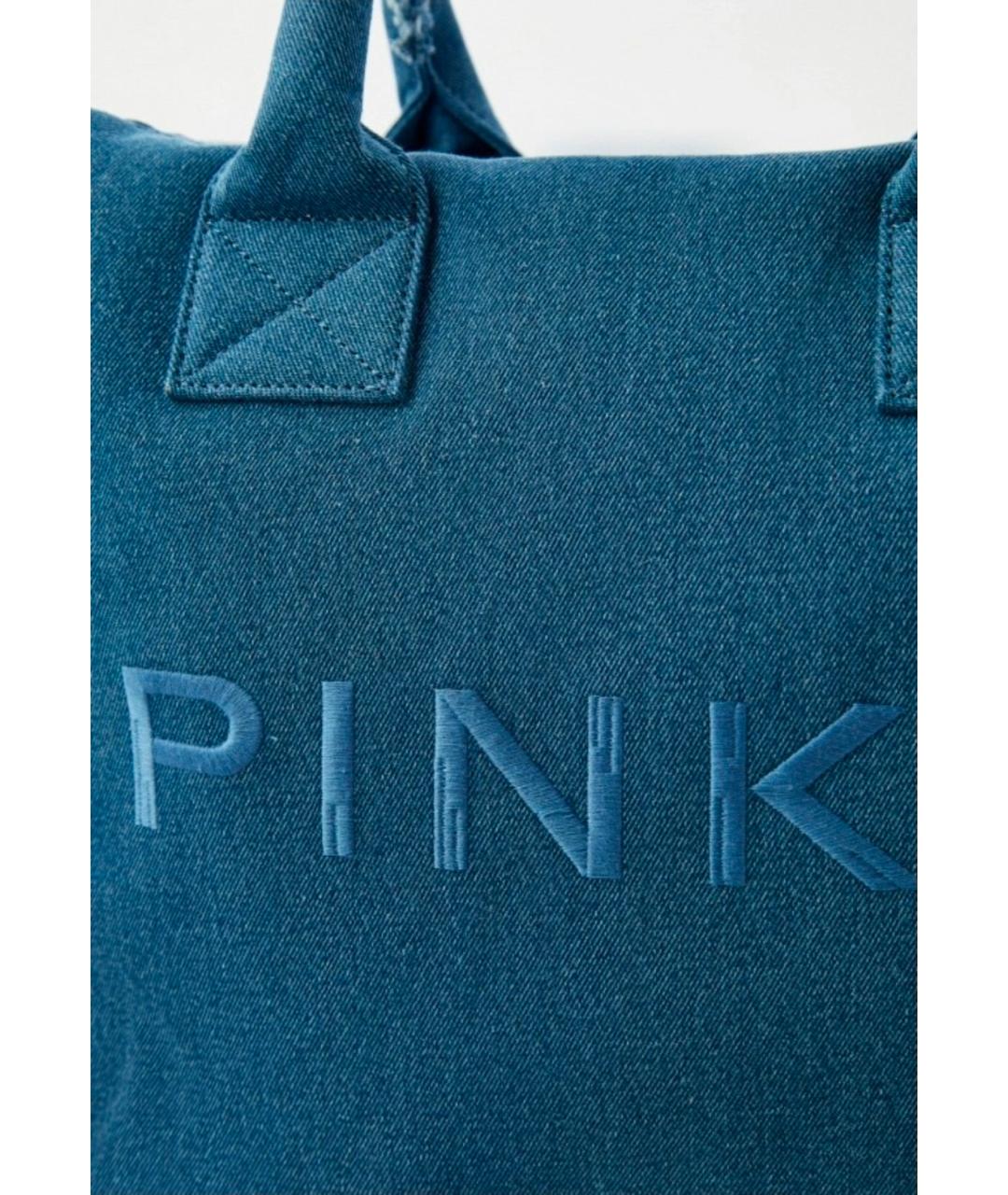 PINKO Синяя деним сумка тоут, фото 4