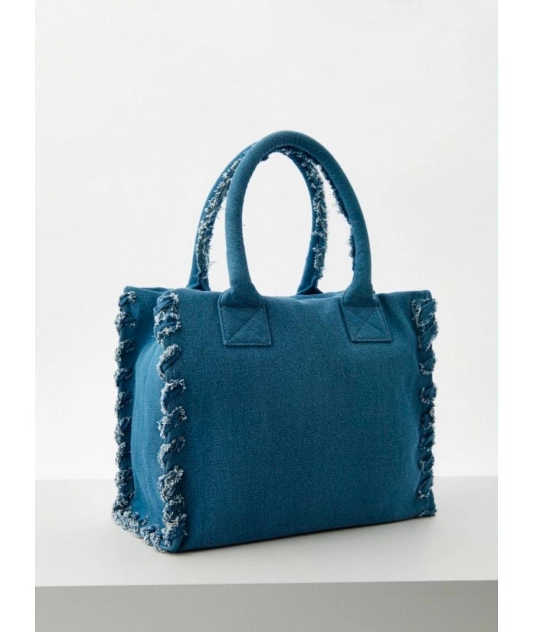 PINKO Синяя деним сумка тоут, фото 3
