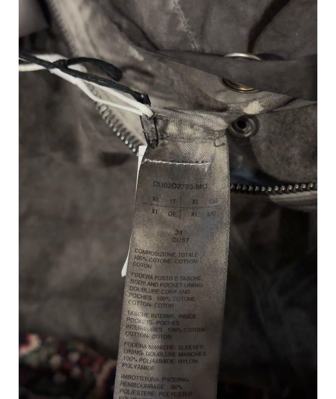 RICK OWENS DRKSHDW Антрацитовая хлопковая куртка, фото 4