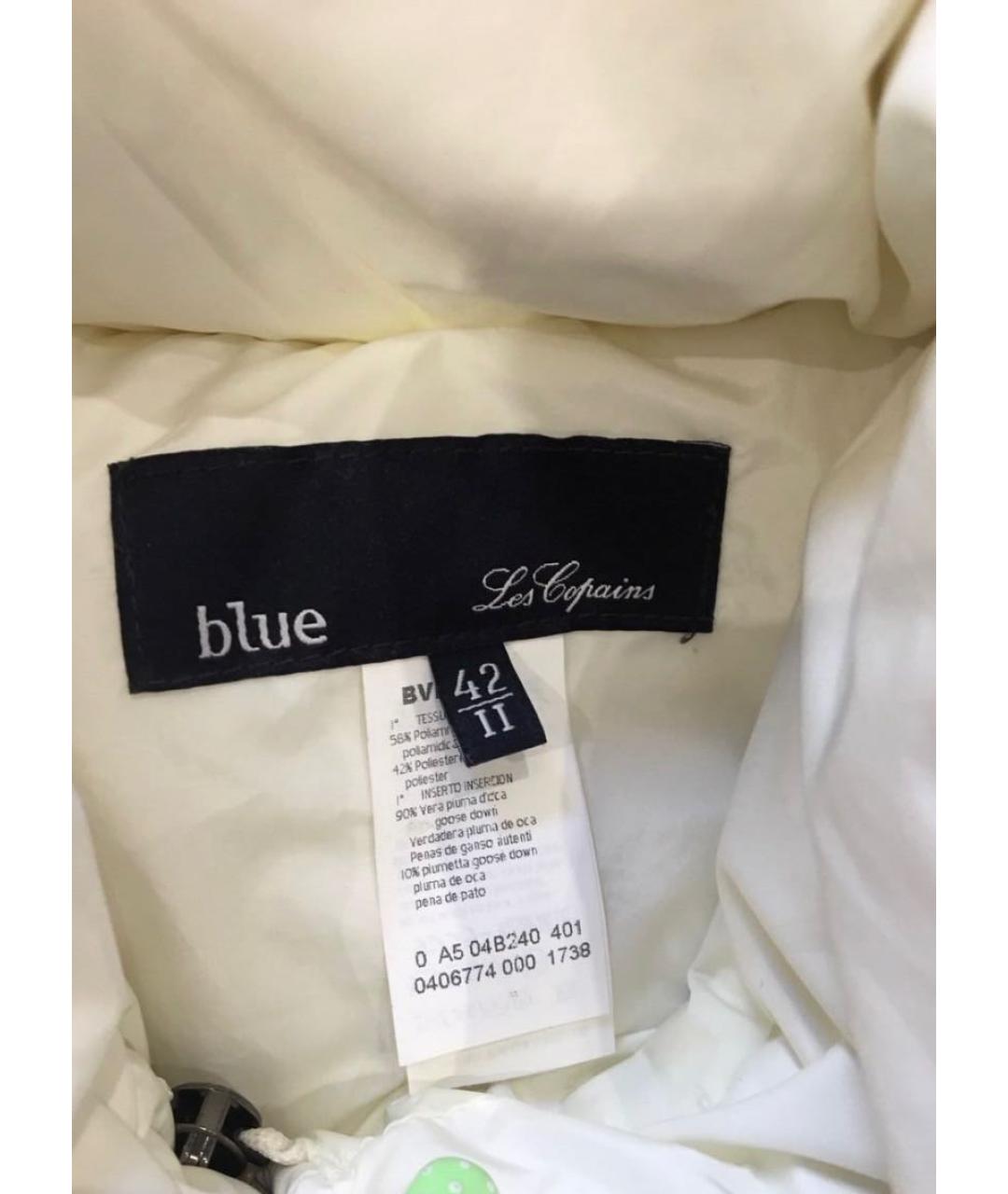 LES COPAINS Белый полиэстеровый пуховик, фото 4