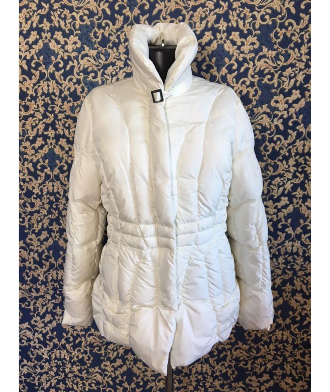 LES COPAINS Белый полиэстеровый пуховик, фото 9