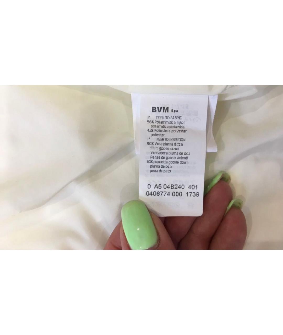 LES COPAINS Белый полиэстеровый пуховик, фото 6