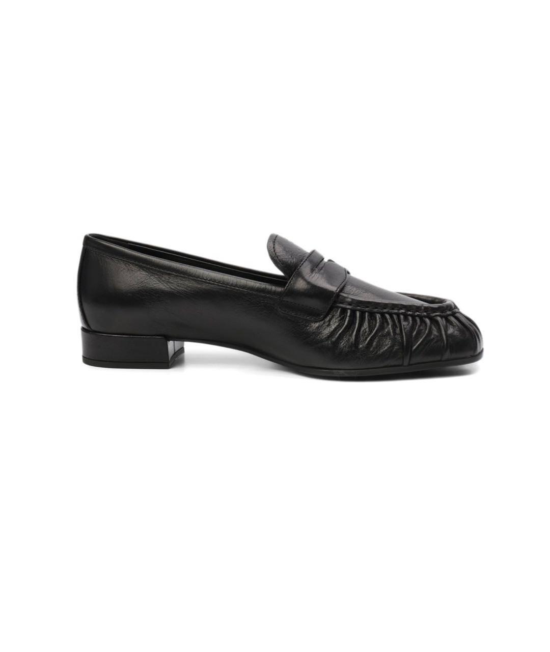 PRADA Черные кожаные лоферы, фото 6