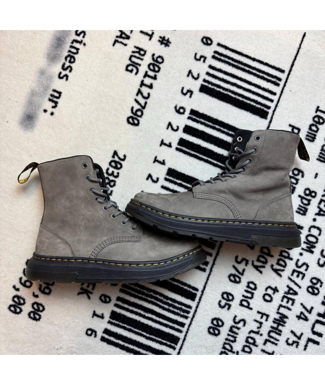 DR. MARTENS Серые высокие ботинки, фото 6