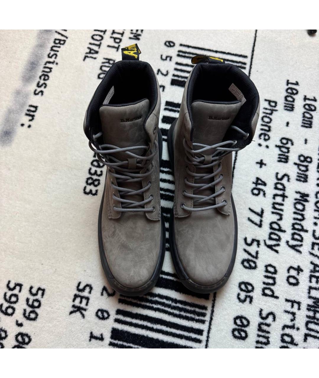 DR. MARTENS Серые высокие ботинки, фото 2