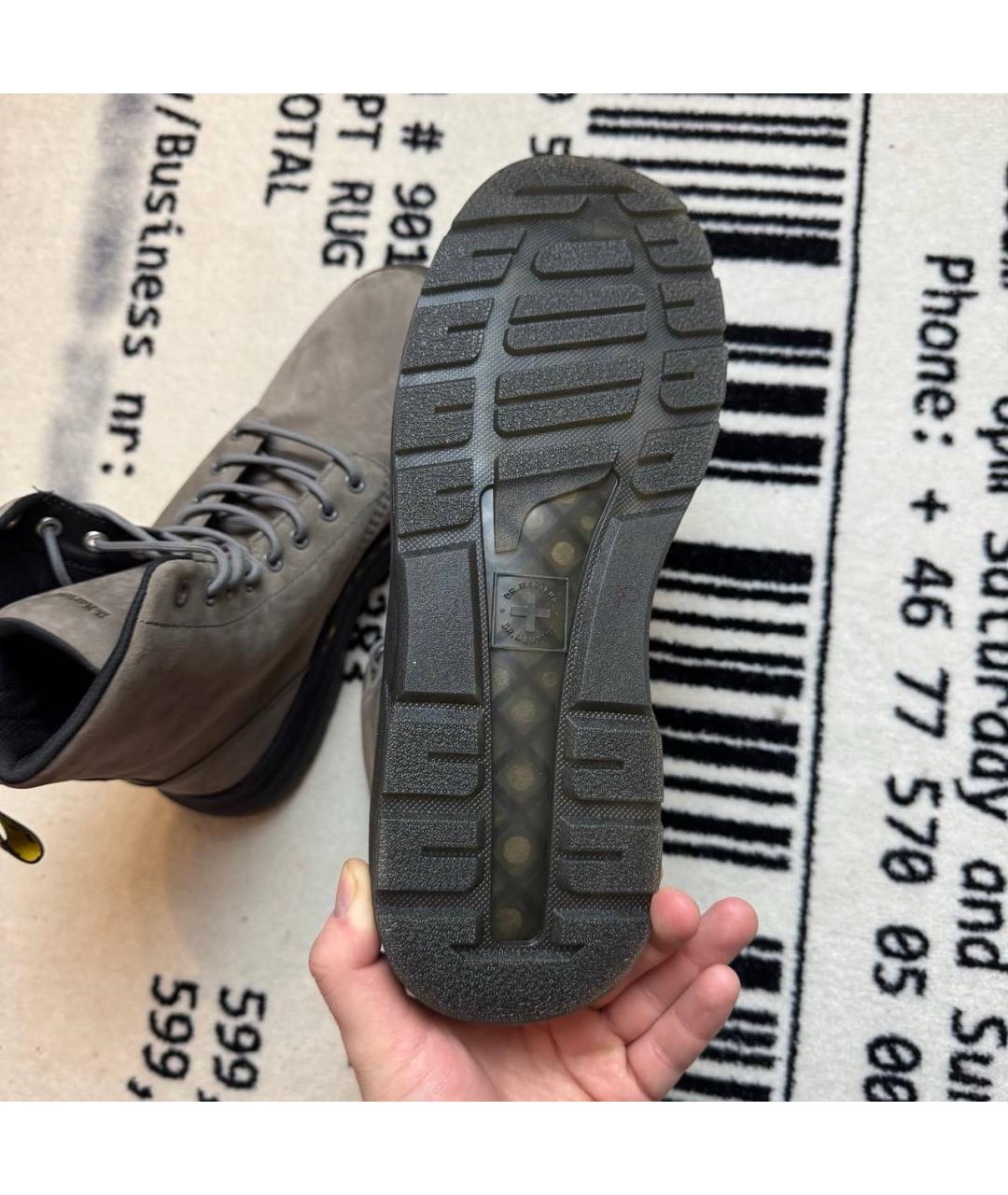 DR. MARTENS Серые высокие ботинки, фото 5