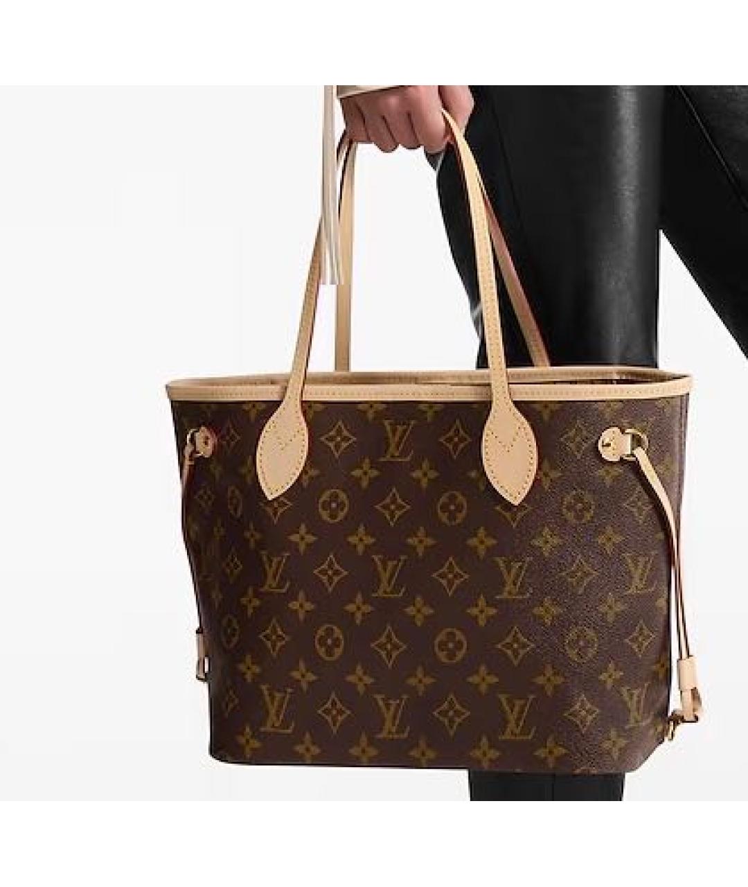 LOUIS VUITTON Коричневая сумка тоут, фото 4