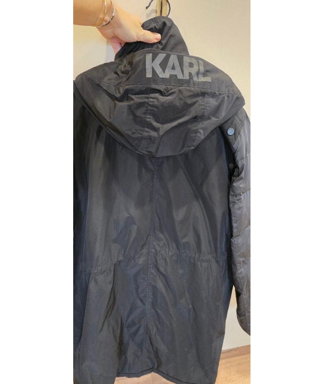 KARL LAGERFELD Черная полиэстеровая куртка, фото 2