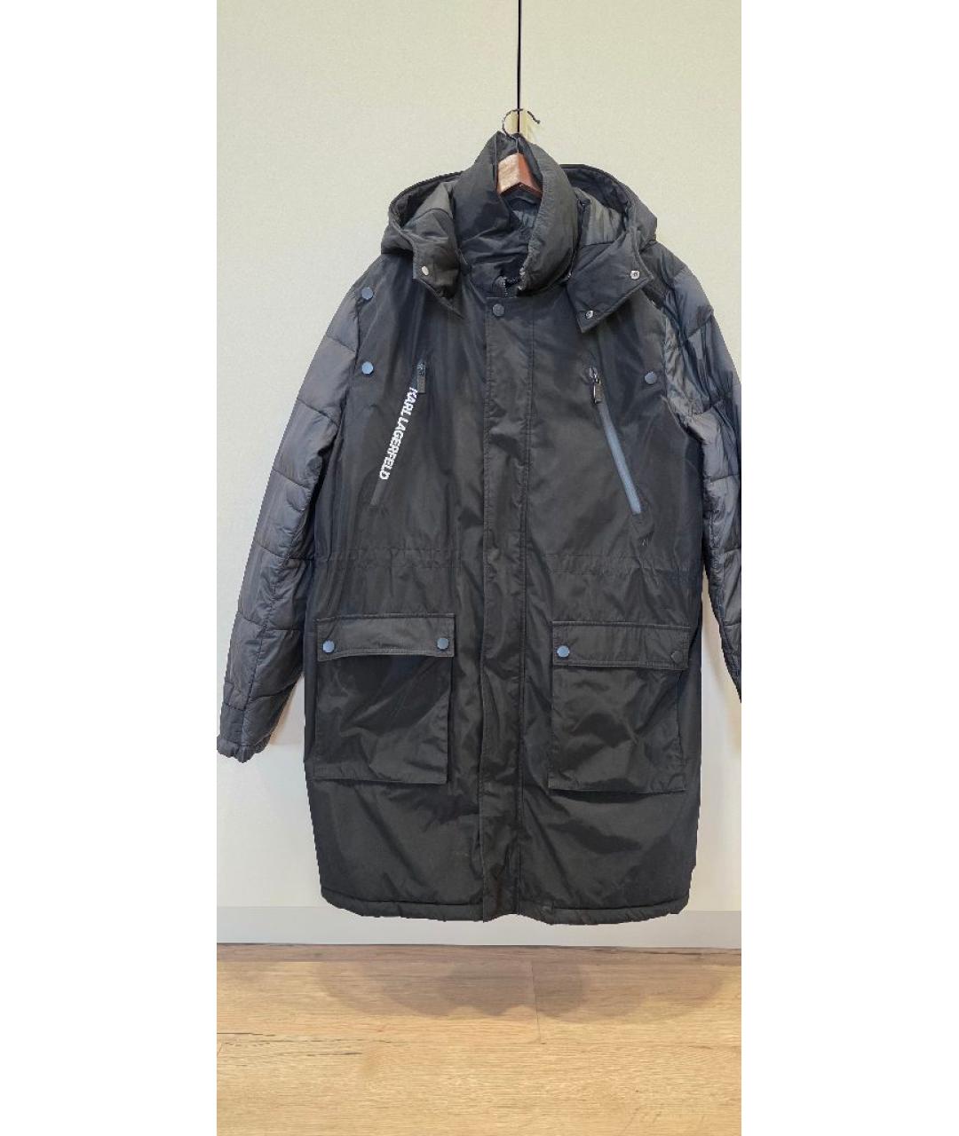 KARL LAGERFELD Черная полиэстеровая куртка, фото 10