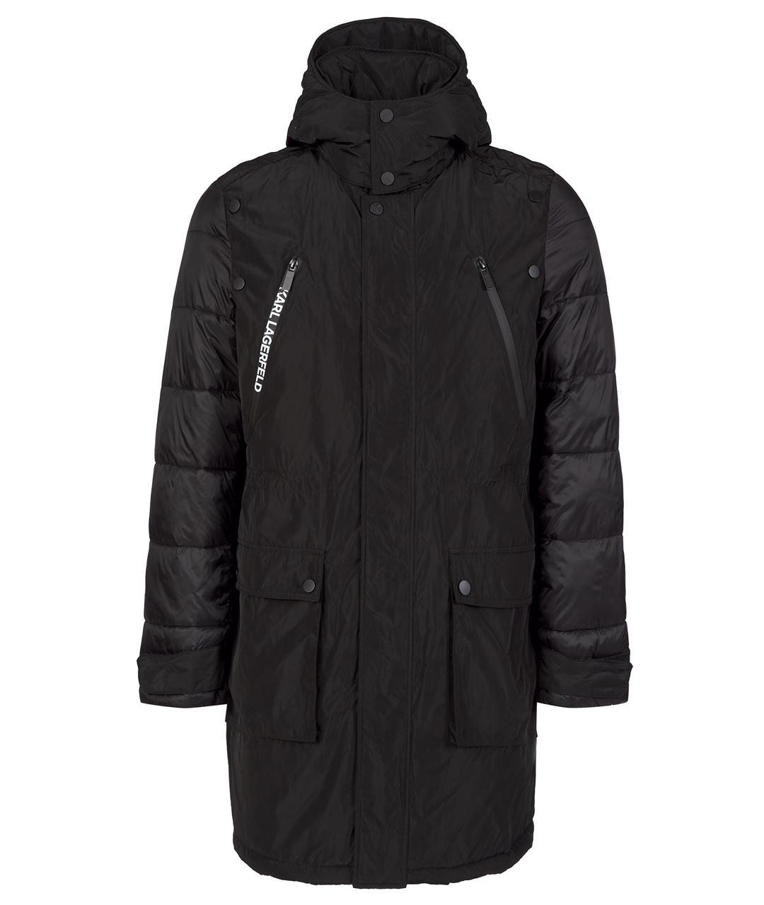 KARL LAGERFELD Черная полиэстеровая куртка, фото 1