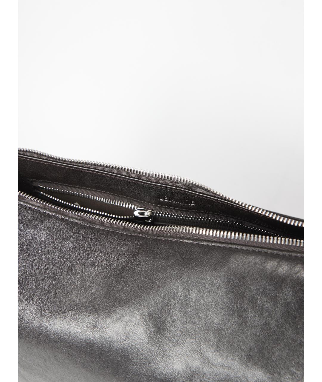 LEMAIRE Коричневая кожаная сумка через плечо, фото 4