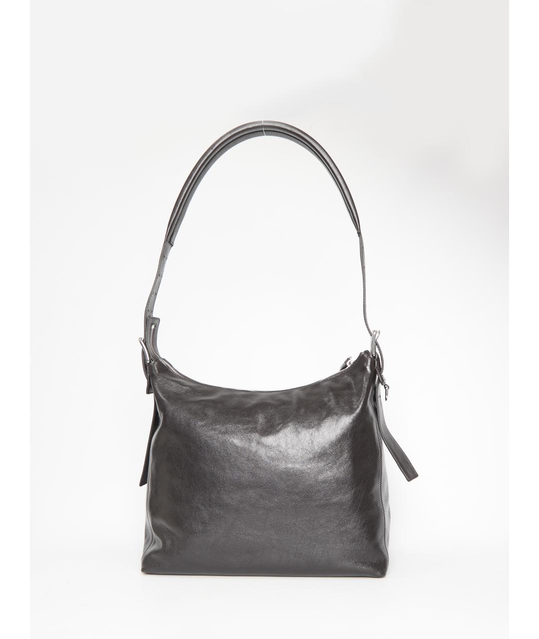 LEMAIRE Коричневая кожаная сумка через плечо, фото 2