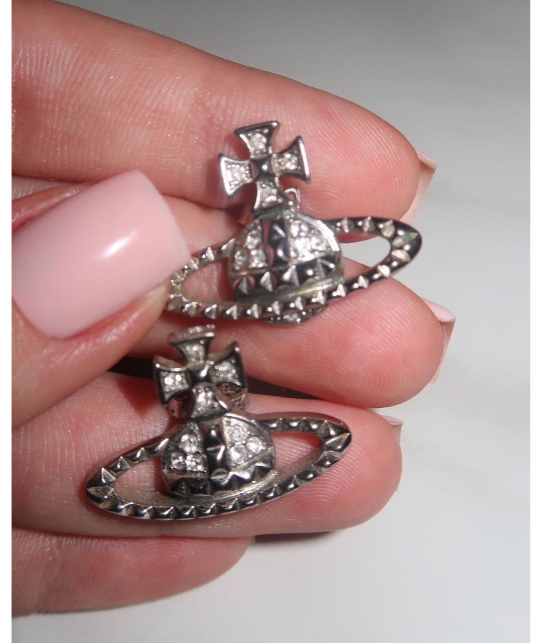 VIVIENNE WESTWOOD Серебряные латунные серьги, фото 2