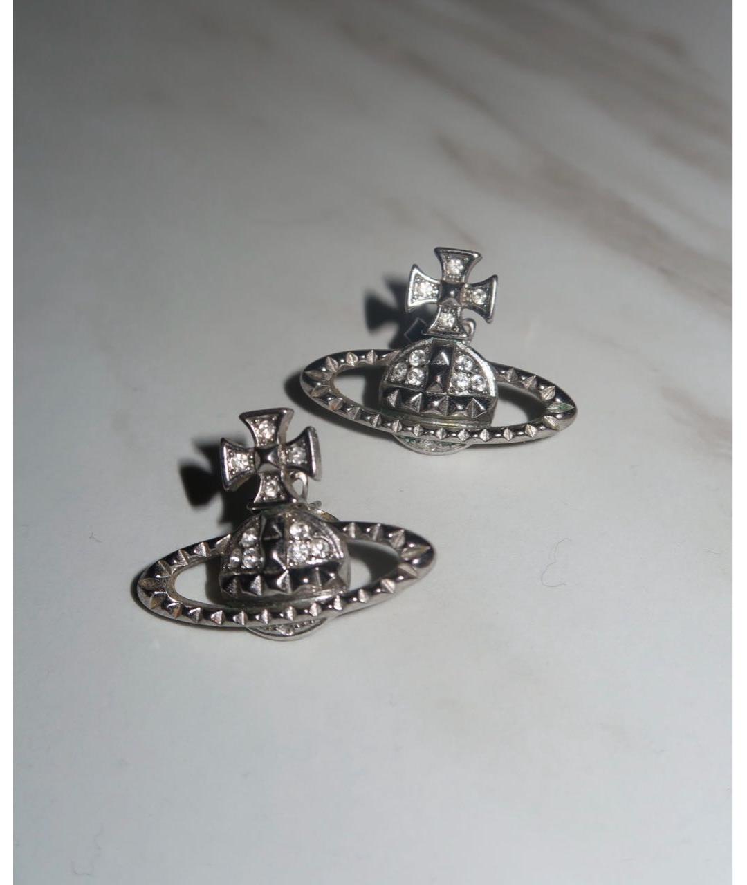 VIVIENNE WESTWOOD Серебряные латунные серьги, фото 5