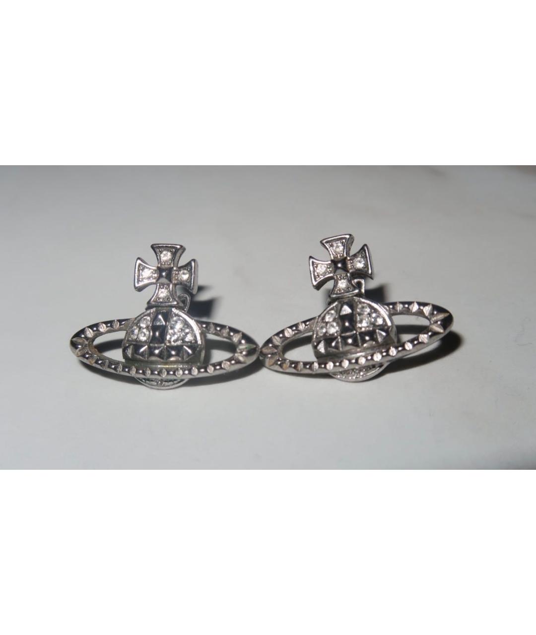 VIVIENNE WESTWOOD Серебряные латунные серьги, фото 4