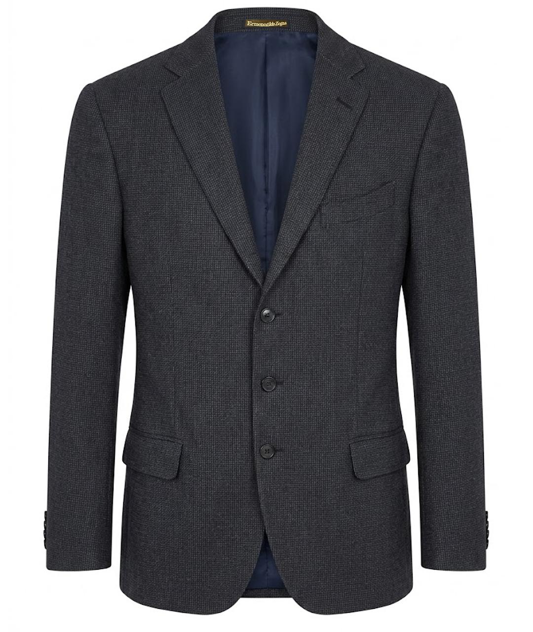 ERMENEGILDO ZEGNA XXX Темно-синий кашемировый пиджак, фото 1