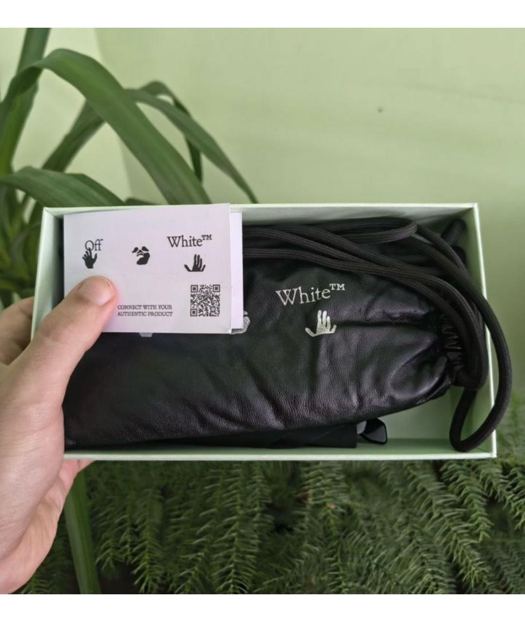 OFF-WHITE Черные пластиковые солнцезащитные очки, фото 4