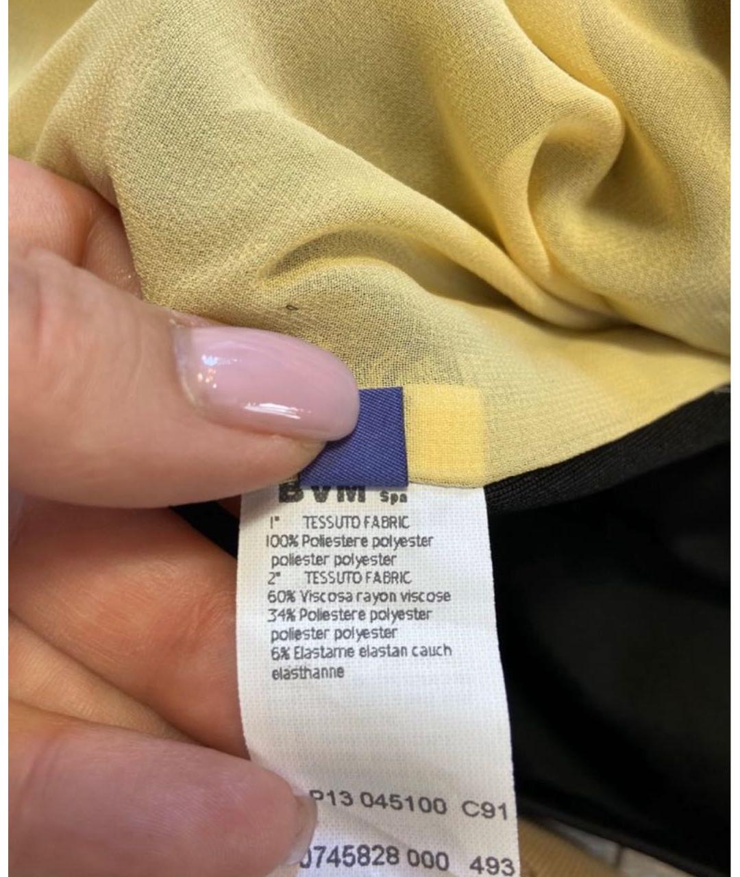 LES COPAINS Черное вискозное вечернее платье, фото 5