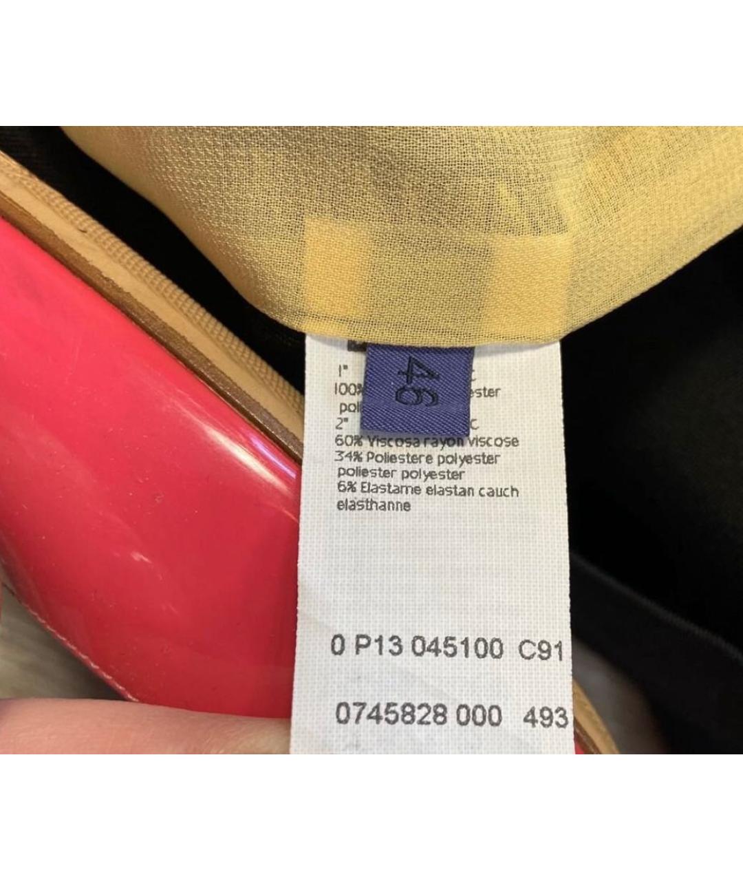 LES COPAINS Черное вискозное вечернее платье, фото 7