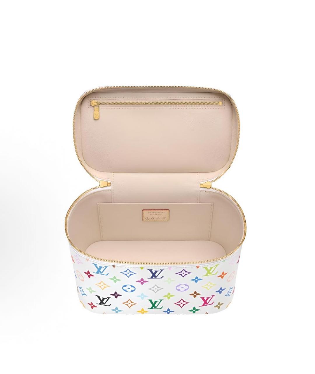 LOUIS VUITTON Белая косметичка, фото 4