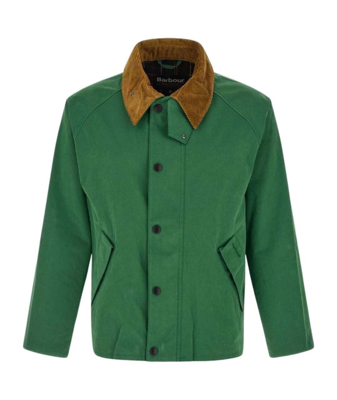 BARBOUR Зеленая хлопковая куртка, фото 1