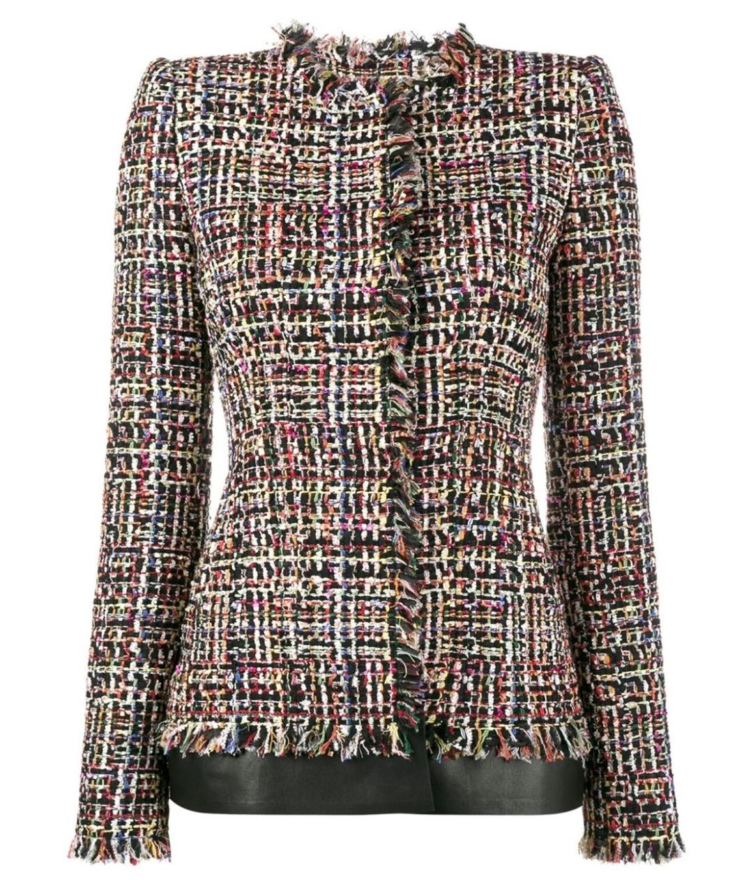 ALEXANDER MCQUEEN Мульти твидовый жакет/пиджак, фото 1