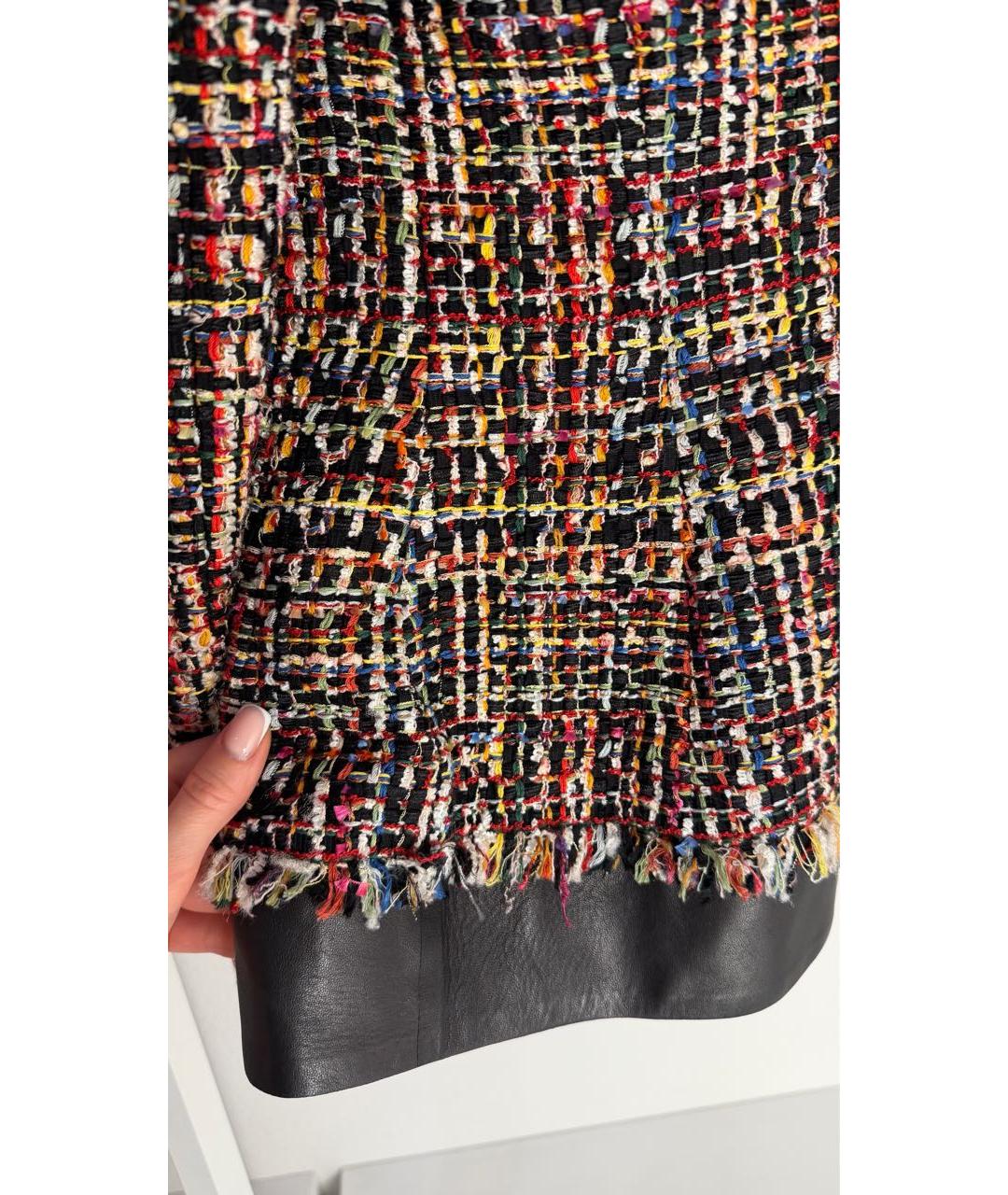 ALEXANDER MCQUEEN Мульти твидовый жакет/пиджак, фото 4
