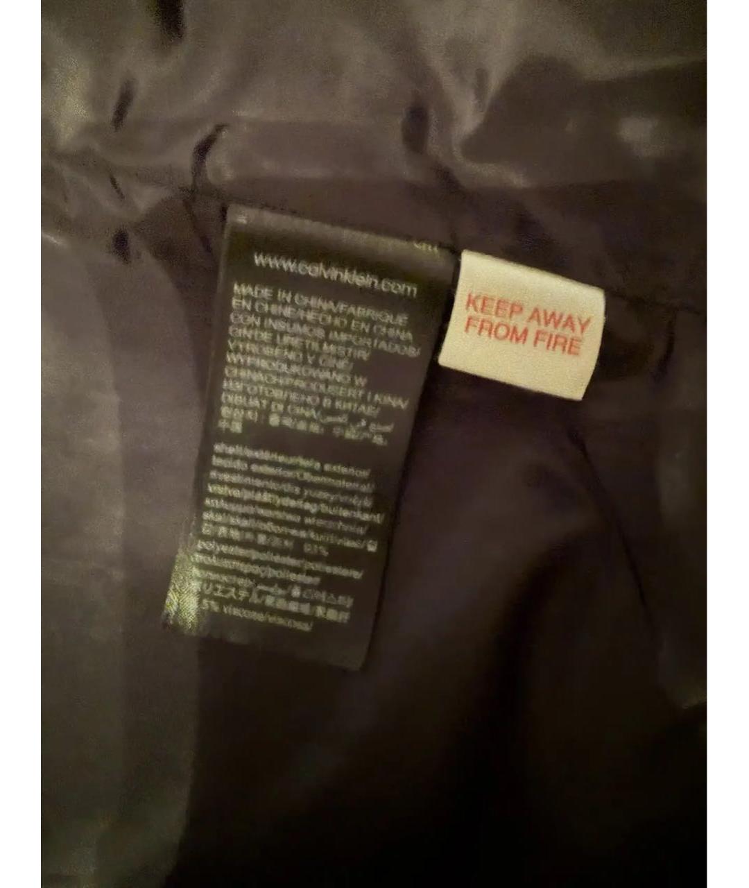 CALVIN KLEIN Серое пальто, фото 8