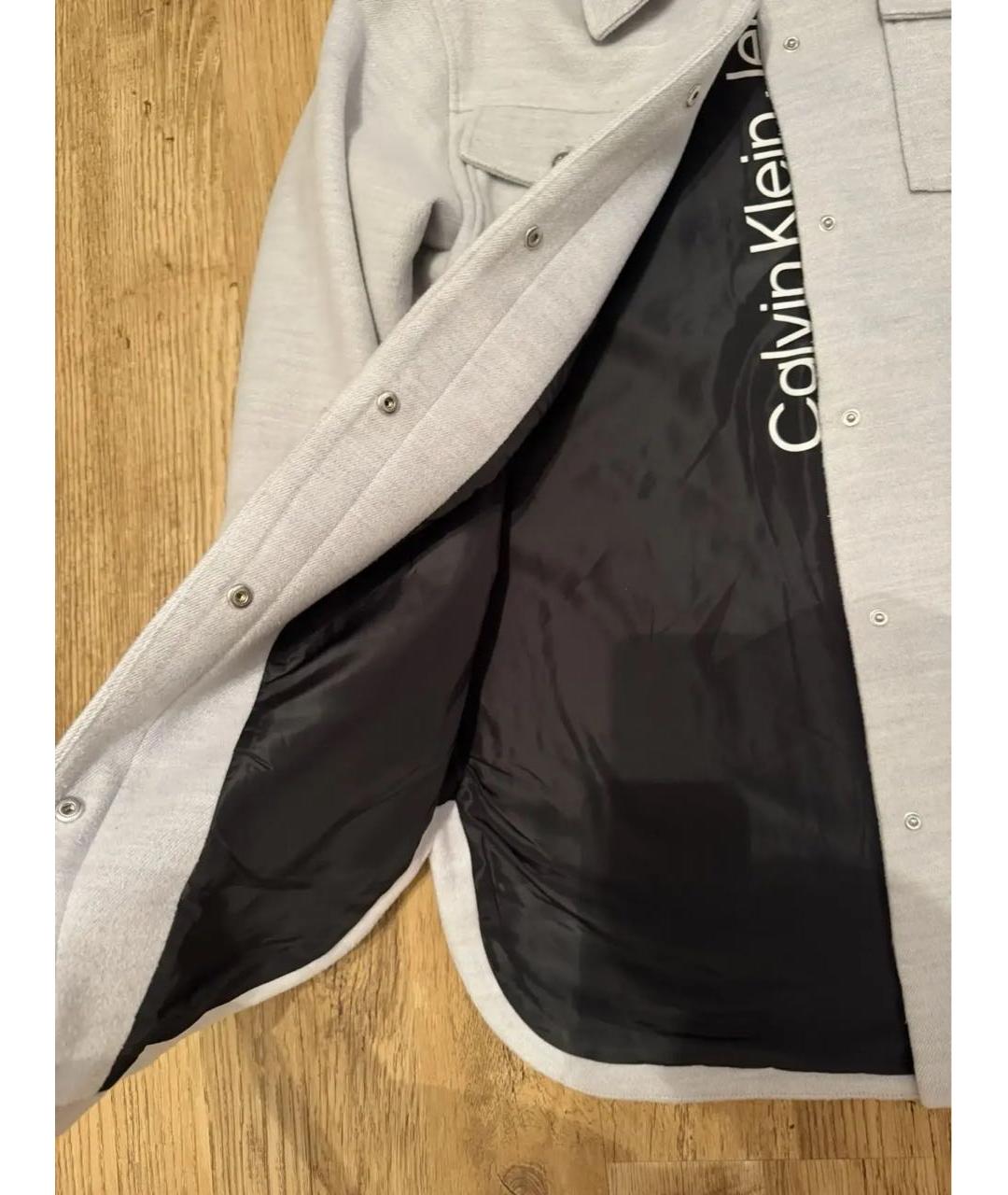 CALVIN KLEIN Серое пальто, фото 3