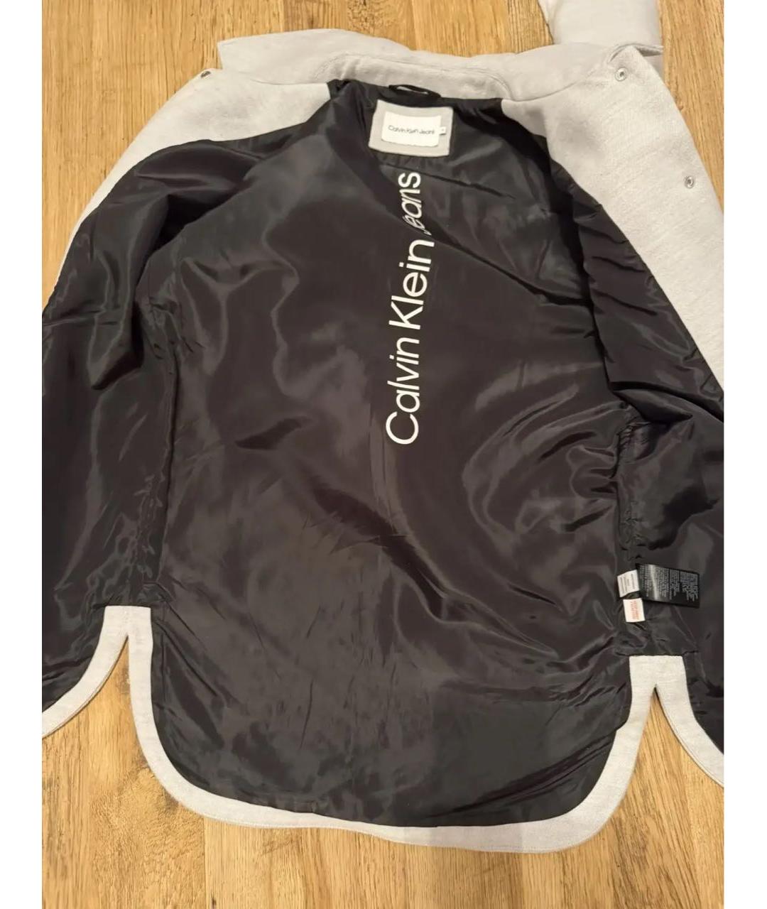 CALVIN KLEIN Серое пальто, фото 7