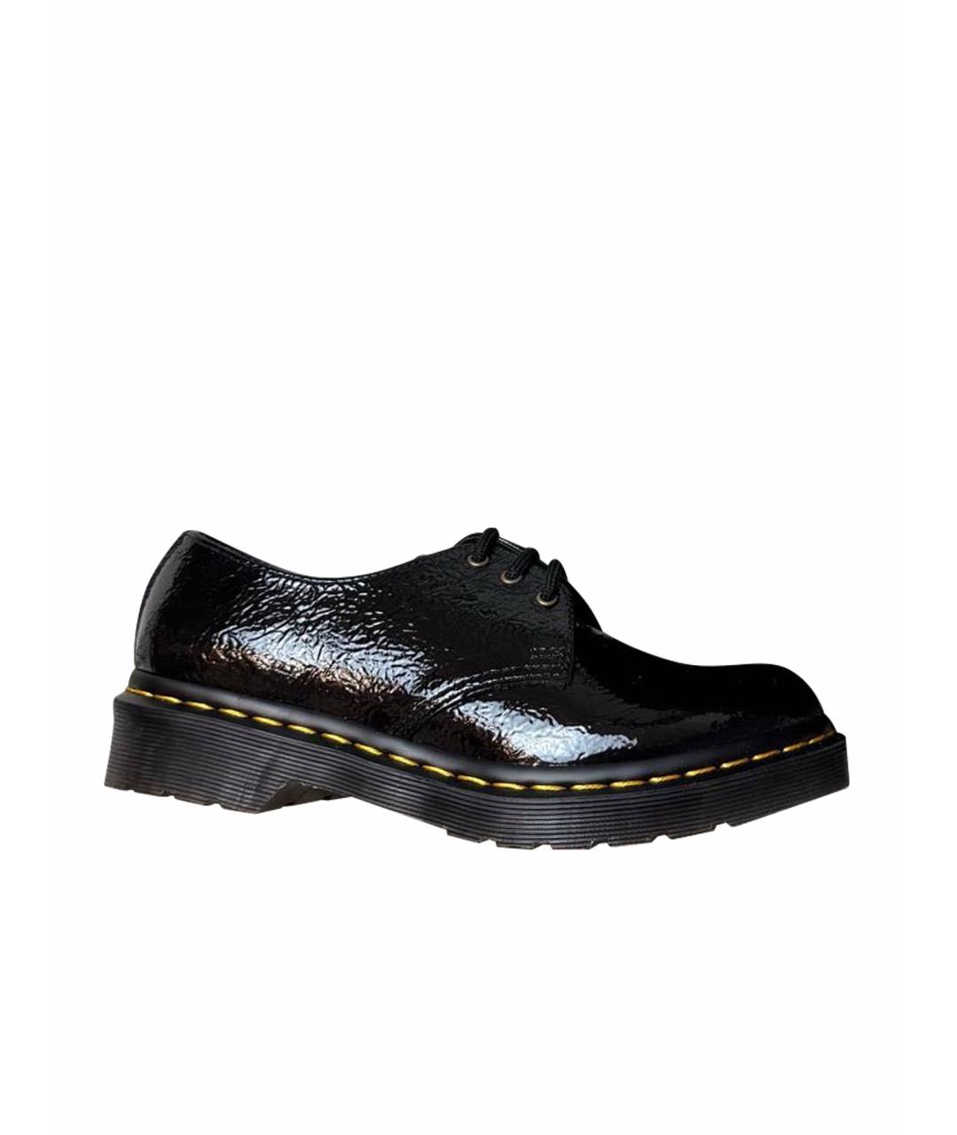 DR. MARTENS Черные брогги и оксфорды из лакированной кожи, фото 1