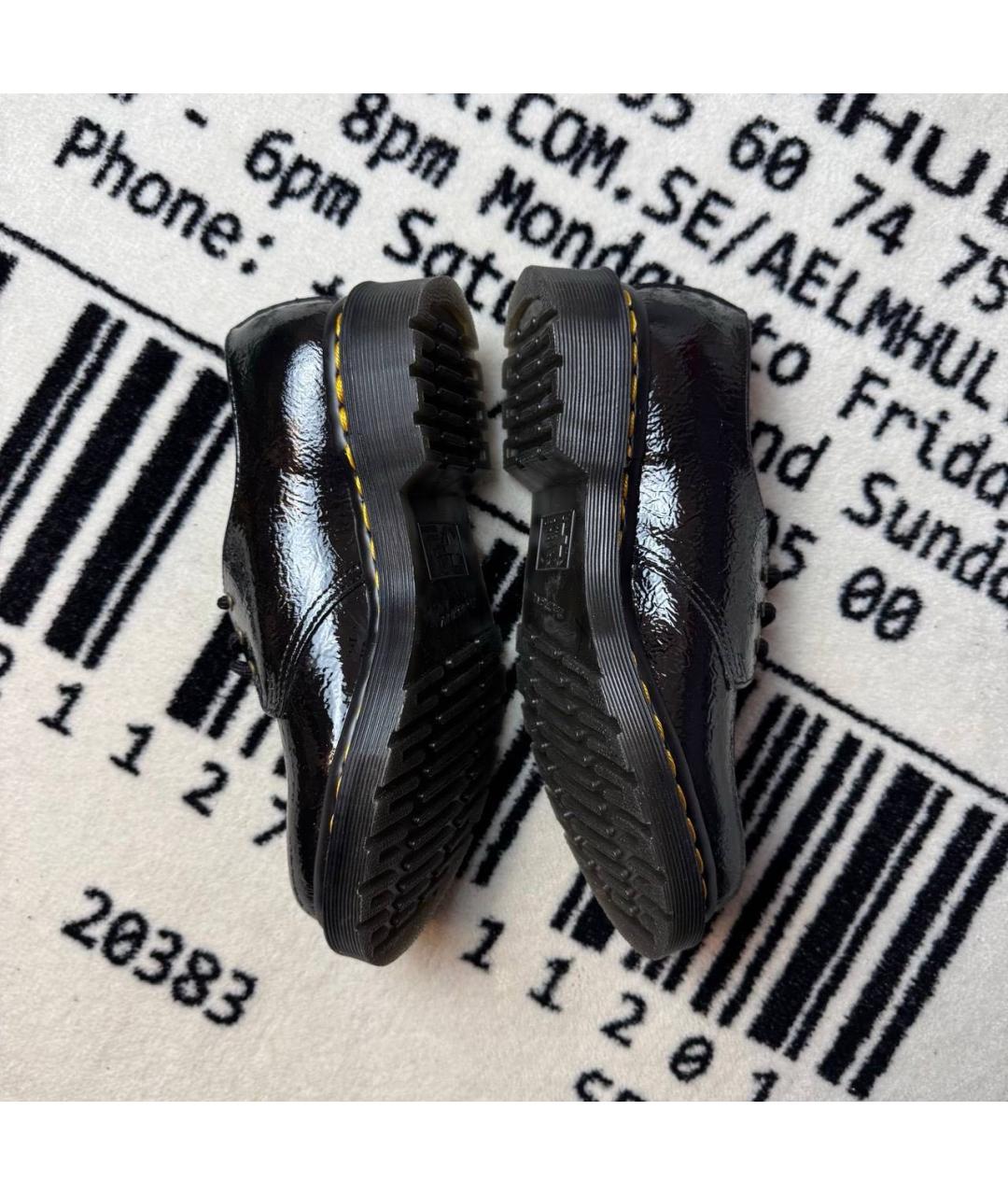 DR. MARTENS Черные брогги и оксфорды из лакированной кожи, фото 5