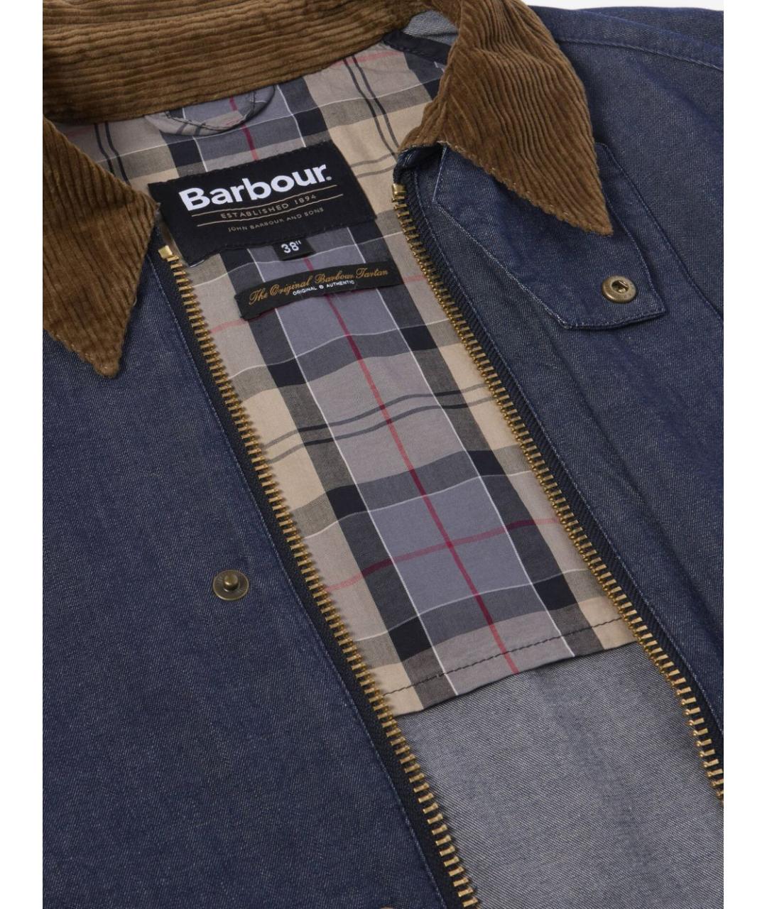 BARBOUR Синяя хлопковая куртка, фото 3