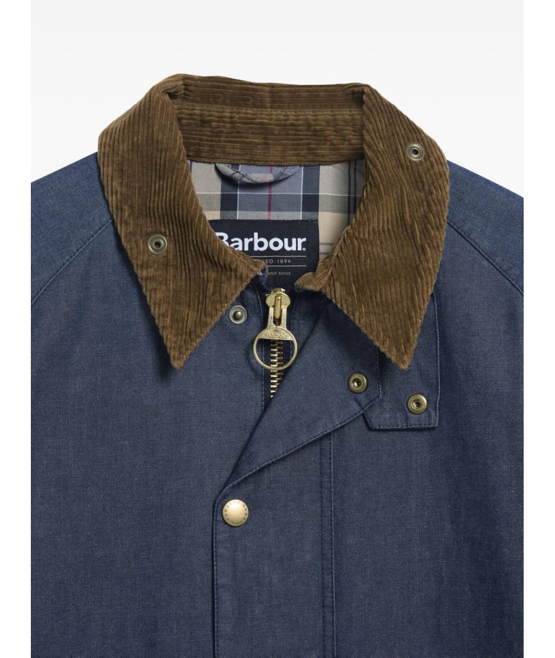 BARBOUR Синяя хлопковая куртка, фото 2