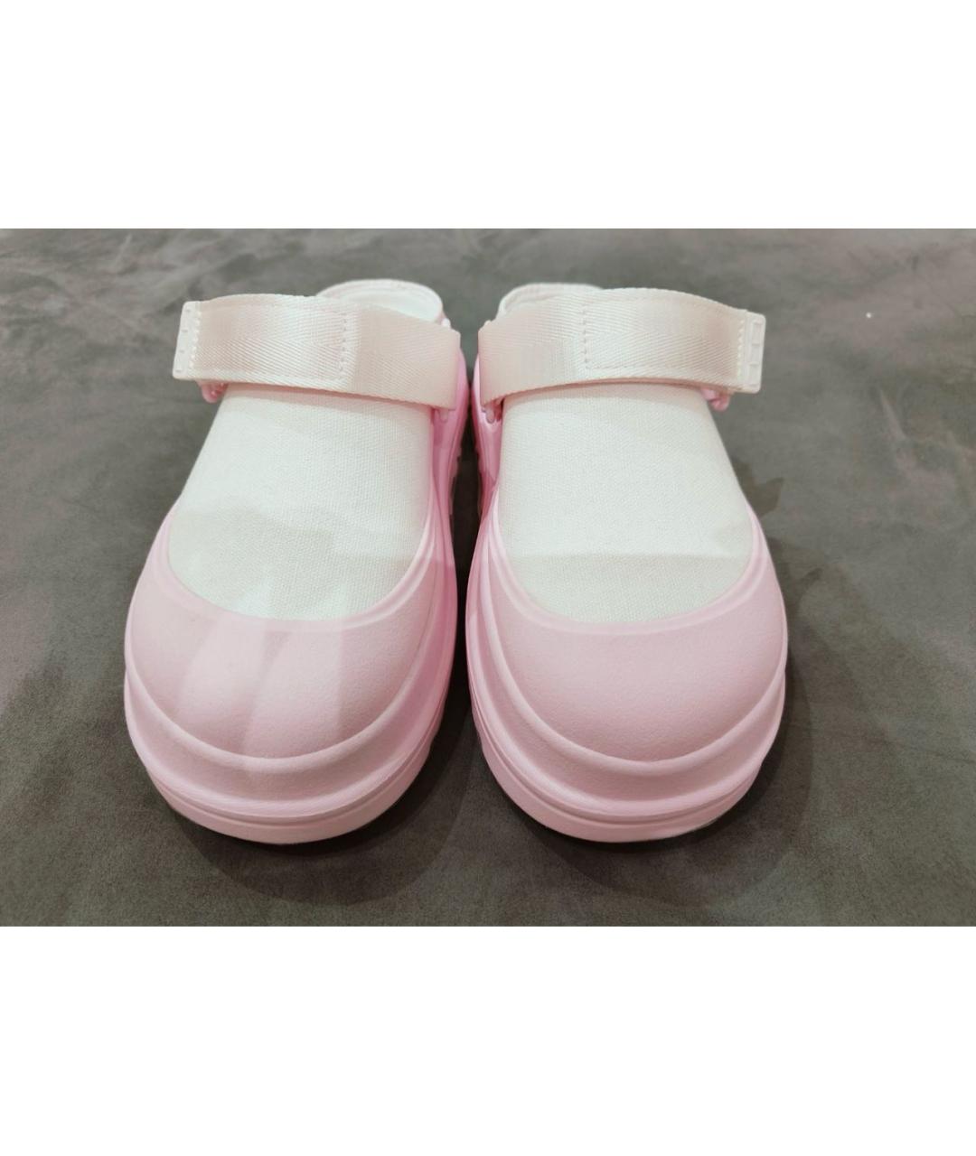 UGG AUSTRALIA Розовые текстильные сабо, фото 8